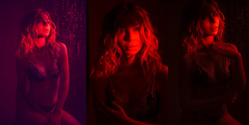 Inspiracje do sesji kobiecej: neonowa sesja kobieca