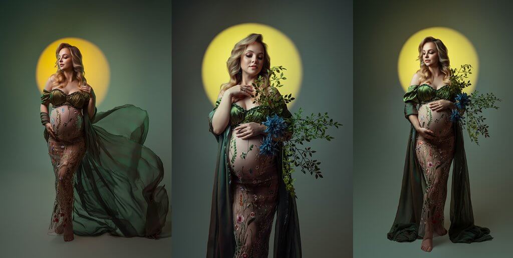 SESJA CIĄŻOWA W KWIATACH