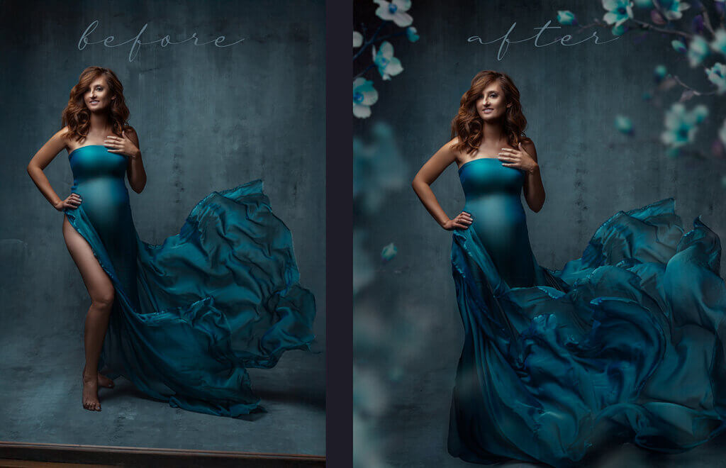 MARTA PONSKO MATERNITY PHOTOGRAPHY DRESS SILK DRESS TUTORIAL